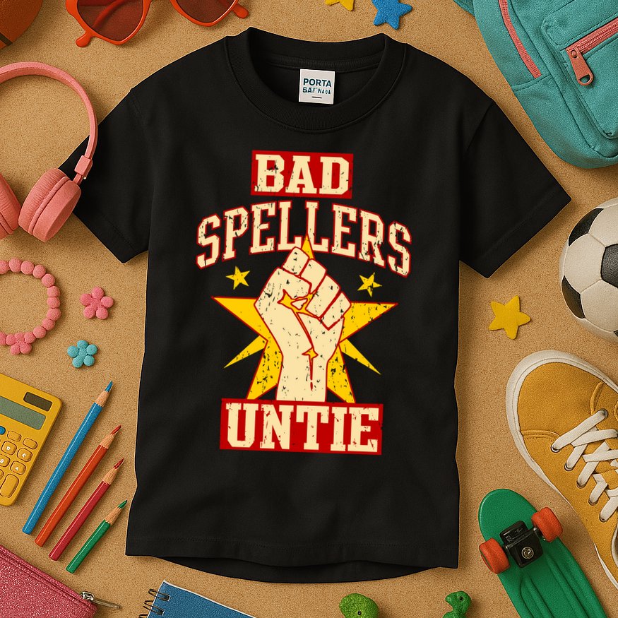 Bad Spellers Untie (Unite) Kids T-Shirt