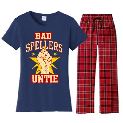 Bad Spellers Untie (Unite) Women's Flannel Pajama Set