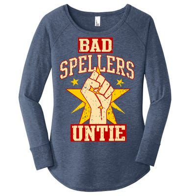 Bad Spellers Untie (Unite) Women's Perfect Tri Tunic Long Sleeve Shirt