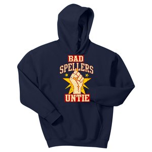 Bad Spellers Untie (Unite) Kids Hoodie