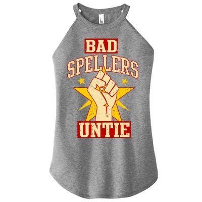 Bad Spellers Untie (Unite) Women's Perfect Tri Rocker Tank