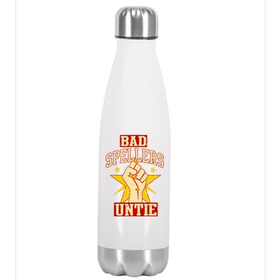 Bad Spellers Untie (Unite) Stainless Steel Insulated Water Bottle