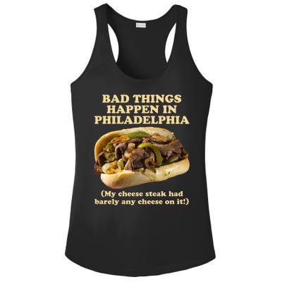 Bad Things Happen In Philadelphia  Ladies PosiCharge Competitor Racerback Tank