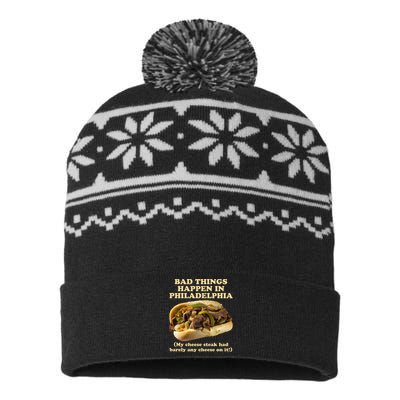 Bad Things Happen In Philadelphia  USA-Made Snowflake Beanie