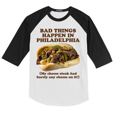 Bad Things Happen In Philadelphia  Kids Colorblock Raglan Jersey