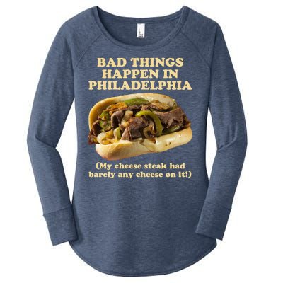 Bad Things Happen In Philadelphia  Women's Perfect Tri Tunic Long Sleeve Shirt