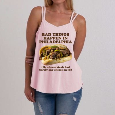 Bad Things Happen In Philadelphia  Women's Strappy Tank