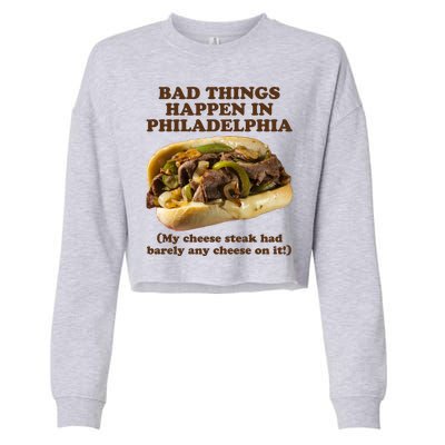 Bad Things Happen In Philadelphia  Cropped Pullover Crew