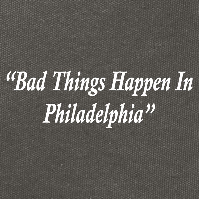 Bad Things Happen In Philadelphia Funny Cotton Canvas Backpack