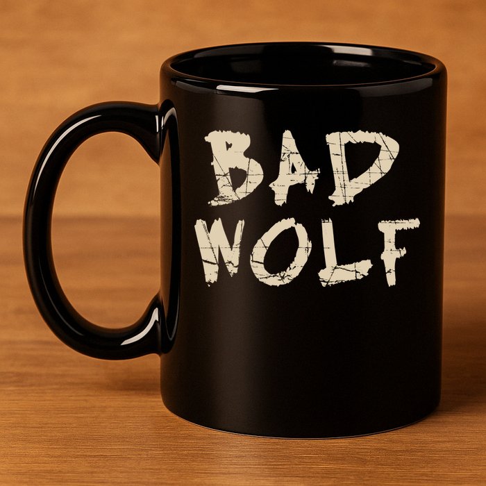 Bad Wolf 11oz C Handle Ceramic Mug