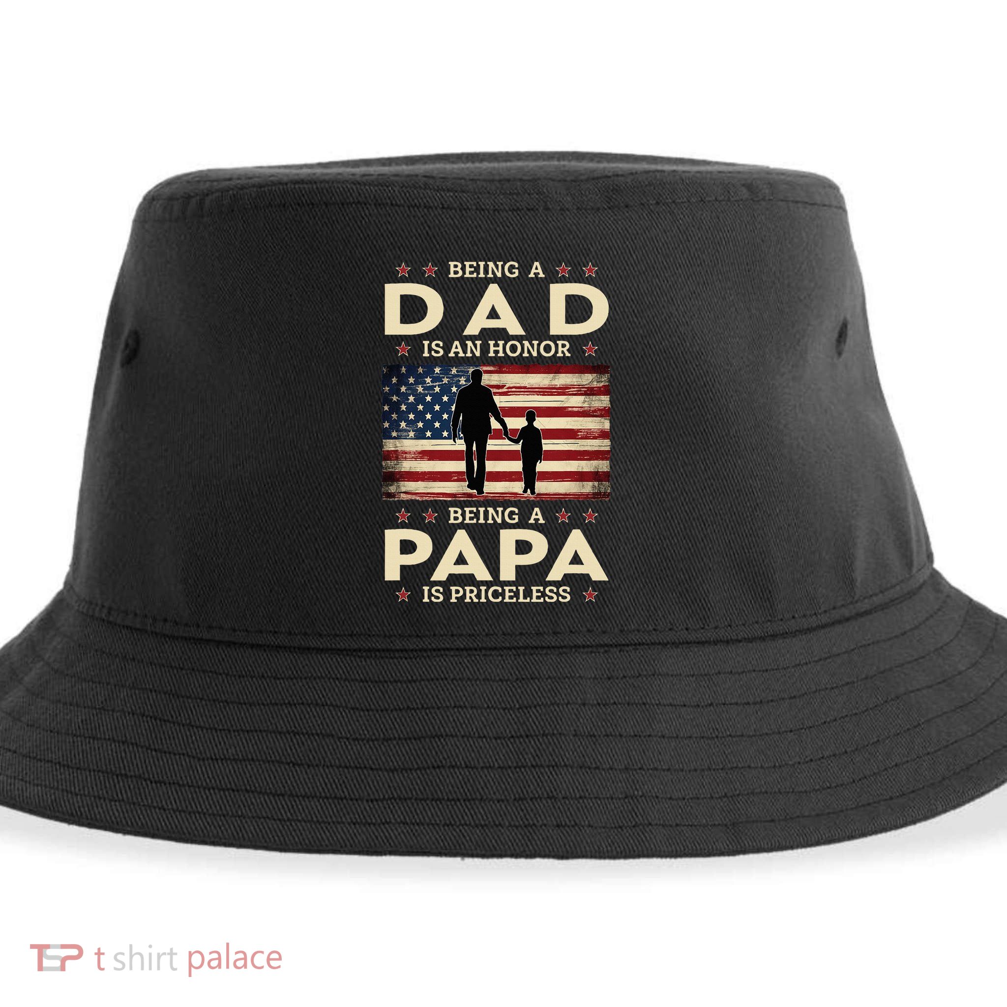 Being A Dad Is An Honor Being A Papa Is Priceless Sustainable Bucket Hat