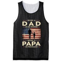 Being A Dad Is An Honor Being A Papa Is Priceless Mesh Reversible Basketball Jersey Tank