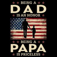 Being A Dad Is An Honor Being A Papa Is Priceless Magnet