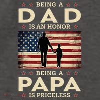 Being A Dad Is An Honor Being A Papa Is Priceless Vector Backpack
