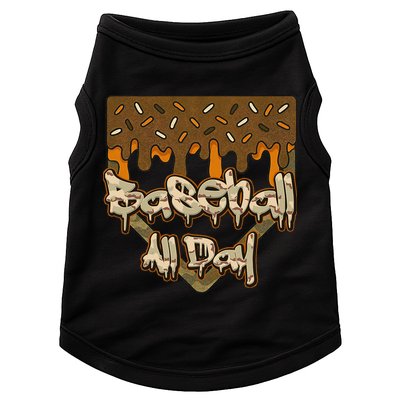 Baseball All Day Drip Camo Home Plate Ice Cream Doggie Tank