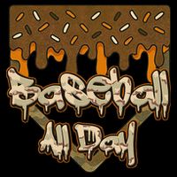 Baseball All Day Drip Camo Home Plate Ice Cream Youth Performance Sprint T-Shirt