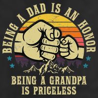 Being A Dad Is An Honor Being A Grandpa Is Priceless Cool Comfort Performance Bucket Hat