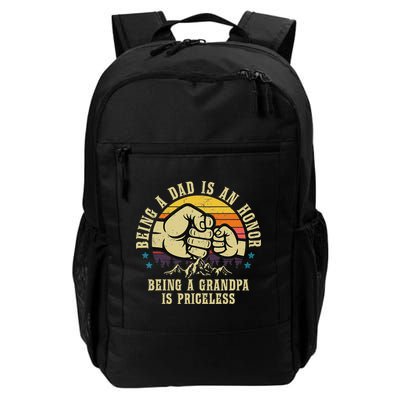 Being A Dad Is An Honor Being A Grandpa Is Priceless Backpack