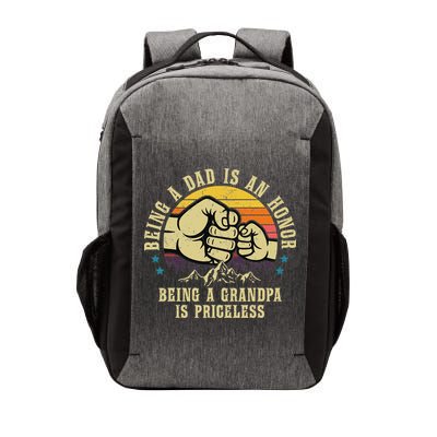 Being A Dad Is An Honor Being A Grandpa Is Priceless Vector Backpack