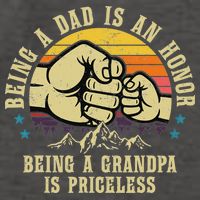 Being A Dad Is An Honor Being A Grandpa Is Priceless Vector Backpack