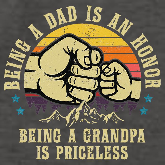 Being A Dad Is An Honor Being A Grandpa Is Priceless Vector Backpack