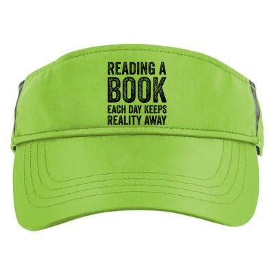 Book A Day Keeps Reality Away Avid Book Reader Gift Adult Drive Performance Visor