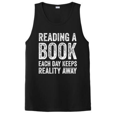 Book A Day Keeps Reality Away Avid Book Reader Gift PosiCharge Competitor Tank