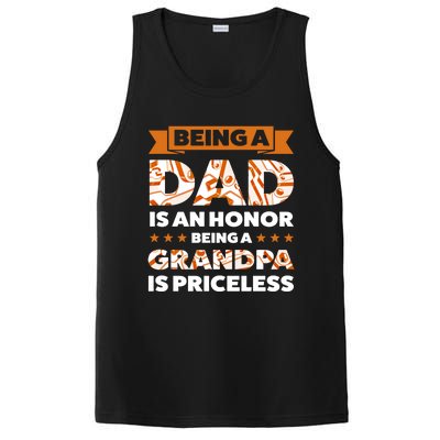 Being A Dad Is An Honor Being A Grandpa Family Gift PosiCharge Competitor Tank