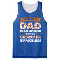 Being A Dad Is An Honor Being A Grandpa Family Gift Mesh Reversible Basketball Jersey Tank