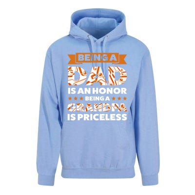 Being A Dad Is An Honor Being A Grandpa Family Gift Unisex Surf Hoodie