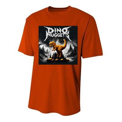 Black Aesthetic Dino Nuggets Death Metal Music Chicken Nugs Performance Sprint T-Shirt