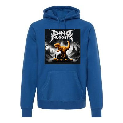 Black Aesthetic Dino Nuggets Death Metal Music Chicken Nugs Premium Hoodie