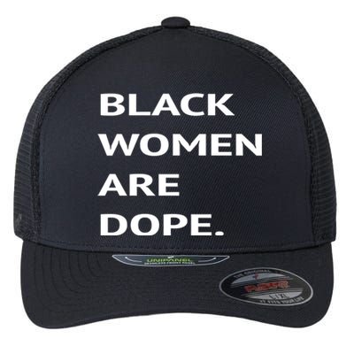 Black Are Dope Couples Trendy Fun Meaningful Gift Flexfit Unipanel Trucker Cap