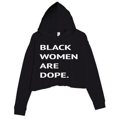 Black Are Dope Couples Trendy Fun Meaningful Gift Crop Fleece Hoodie