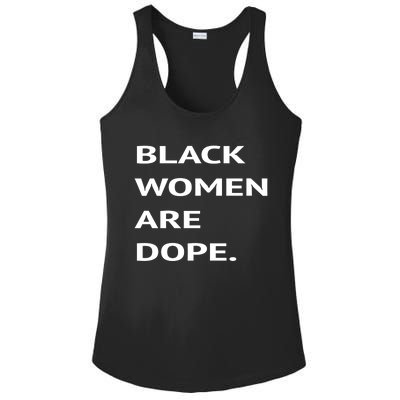 Black Are Dope Couples Trendy Fun Meaningful Gift Ladies PosiCharge Competitor Racerback Tank