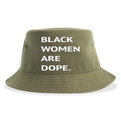 Black Are Dope Couples Trendy Fun Meaningful Gift Sustainable Bucket Hat