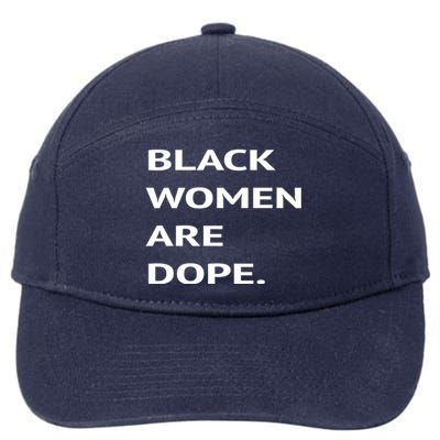 Black Are Dope Couples Trendy Fun Meaningful Gift 7-Panel Snapback Hat