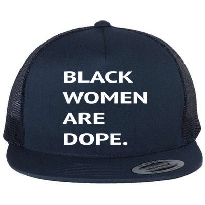 Black Are Dope Couples Trendy Fun Meaningful Gift Flat Bill Trucker Hat