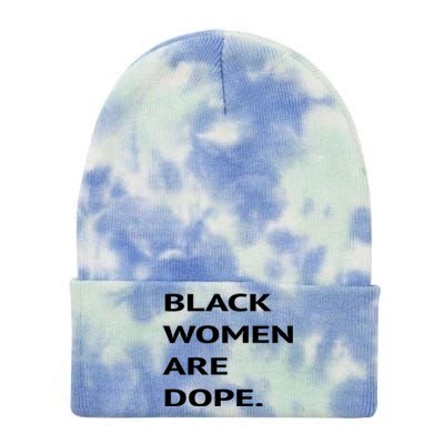 Black Are Dope Couples Trendy Fun Meaningful Gift Tie Dye 12in Knit Beanie