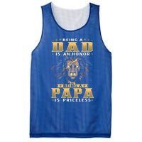 Being A Dad Is An Honor Being A Papa Is Priceless Dad Bod Great Gift Mesh Reversible Basketball Jersey Tank