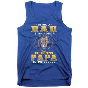 Being A Dad Is An Honor Being A Papa Is Priceless Dad Bod Great Gift Tank Top