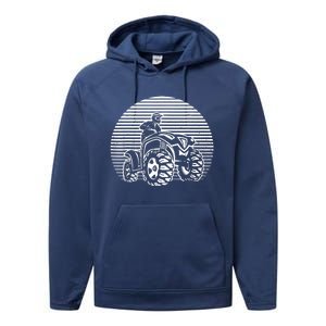 Best ATV Design 4 Wheeler ATV Quad Racing Performance Fleece Hoodie