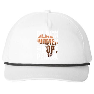 Black Are Dope Melanin Juneteenth Black History Month Cute Gift Snapback Five-Panel Rope Hat