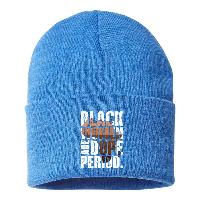 Black Are Dope Melanin Juneteenth Black History Month Cute Gift Sustainable Knit Beanie