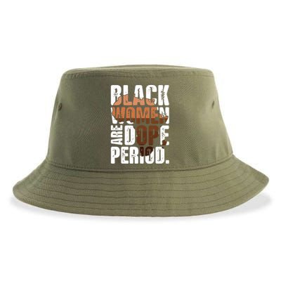 Black Are Dope Melanin Juneteenth Black History Month Cute Gift Sustainable Bucket Hat