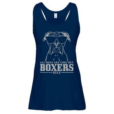 Boxer All Dogs Are Cool But Boxers Rule Funny Ladies Essential Flowy Tank