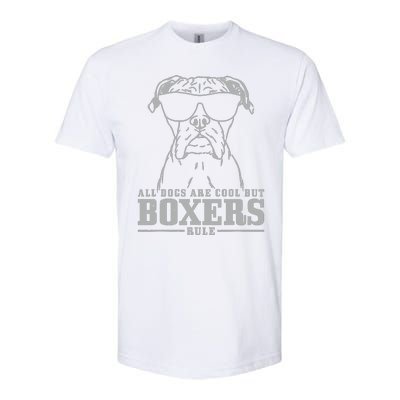 Boxer All Dogs Are Cool But Boxers Rule Funny Softstyle® CVC T-Shirt