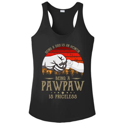 Being A Dad Is An Honor Being A Pawpaw Is Priceless Gift Ladies PosiCharge Competitor Racerback Tank