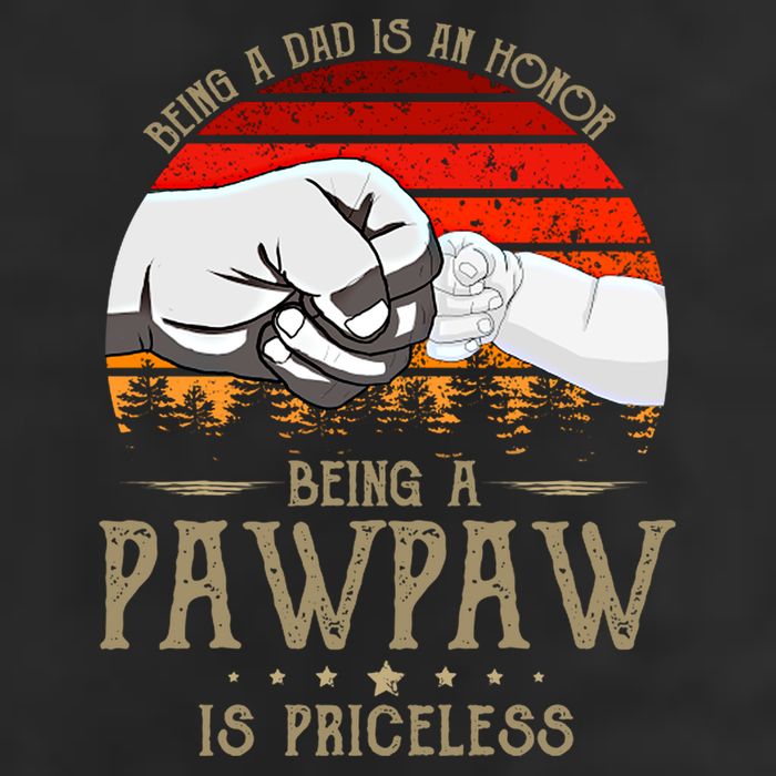 Being A Dad Is An Honor Being A Pawpaw Is Priceless Gift Golf Towel