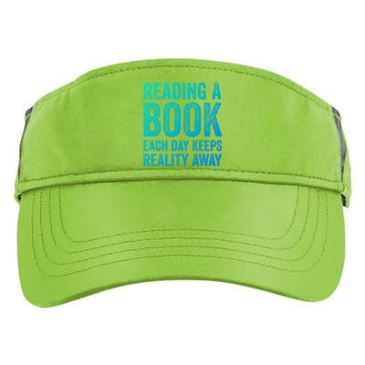 Book A Day Keeps Reality Away Avid Book Reader Gift Adult Drive Performance Visor